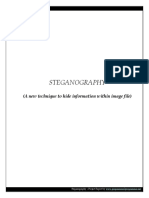 A B. TECH PROJECT REPORT on “STEGANOGRAPHY” Submitted in partial ... STEGANOGRAPHY Dept. of Information Technology 4.1.2 Image Steganography Hiding t