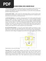 Induction Type Directional Over Current Relay