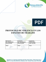 Protocolo de Violencia en Espacios de Trabajo