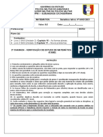 2 Chamada Matemática - 3º Trimestre