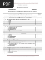 Question Paper With Model Answers For Online Examination - Inter/P11-ITX/S1