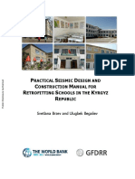 Practical Seismic Design and Construction Manual For Retrofitting Schools in The Kyrgyz Republic