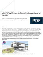 VECTORWORKS o AUTOCAD - ¿Porque Hacer El Cambio - Resuelvector