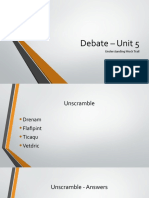 Debate - Unit 5 (Mock Trial)