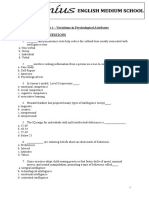 CBSE Extra Questions For Ch1 Psychology