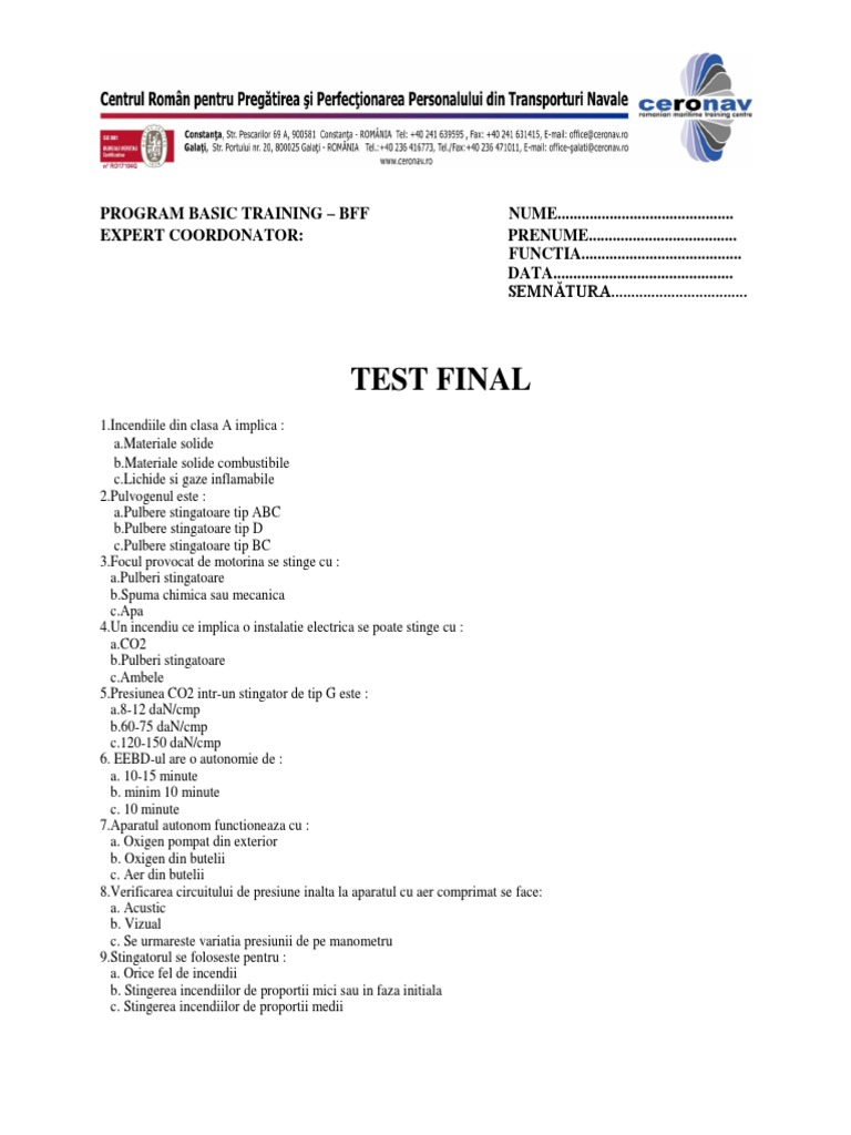 Test Final BFF | PDF