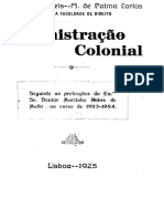 Admninstração Colonial Martinho Nobre de Mello