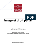 Mémoire Thomas, Image Et Droit Pénal