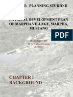 Module: Planning Studio Ii Physical Development Plan of Marpha Village, Marpha, Mustang