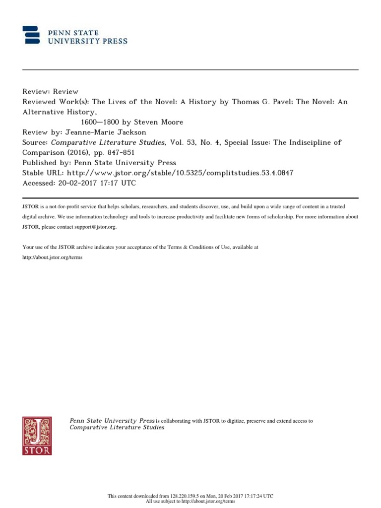 Penn State University Press Comparative Literature Studies PDF