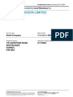 R. & M. Clarkson Limited: Annual Accounts Provided by Level Business For