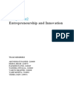 Assignment2: Entrepreneurship and Innovation