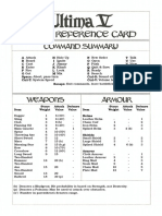 U5 Quick Reference Card