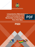 lineamientos PSDI MPD