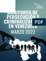 CEPAZ - Informe de Persecucion Marzo 2022