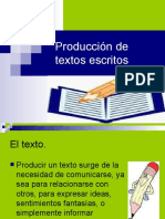 Producción de textos escritos (primero medio)