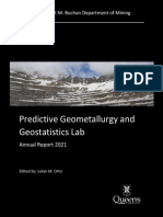 2021 Annual Report Predictive Geomet and Geostats Queens University