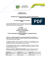 Estatuto Tributario Municipal Palermo 2020