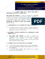 Demanda de Declaración de Unión de Hecho Post Mortem