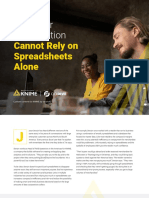 Why Your Organization: Cannot Rely On Spreadsheets Alone
