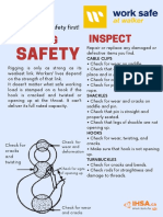 Rigging Inspect: Remember: Safety First!