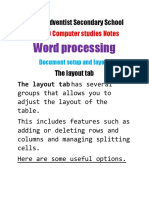 Word Processing: Grade 9 Computer Studies Notes