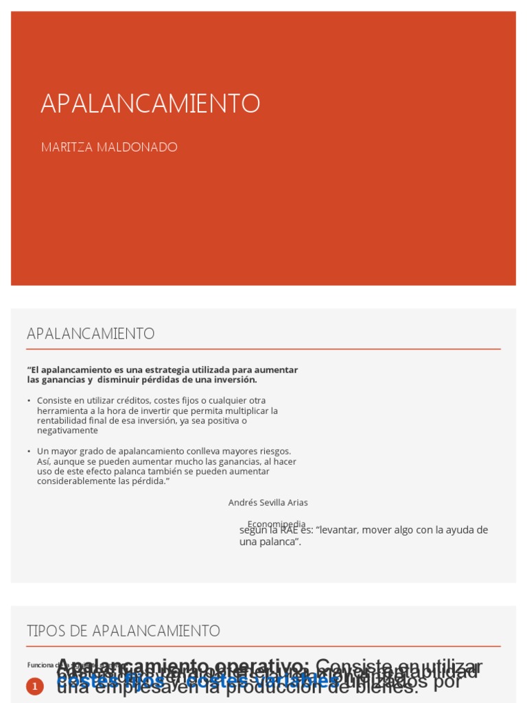Apalancamiento | PDF | Finanzas y dinero