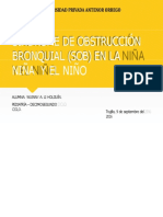 Sindrome de Obstrucción Bronquial (Sob) en La Niña Y El Niño