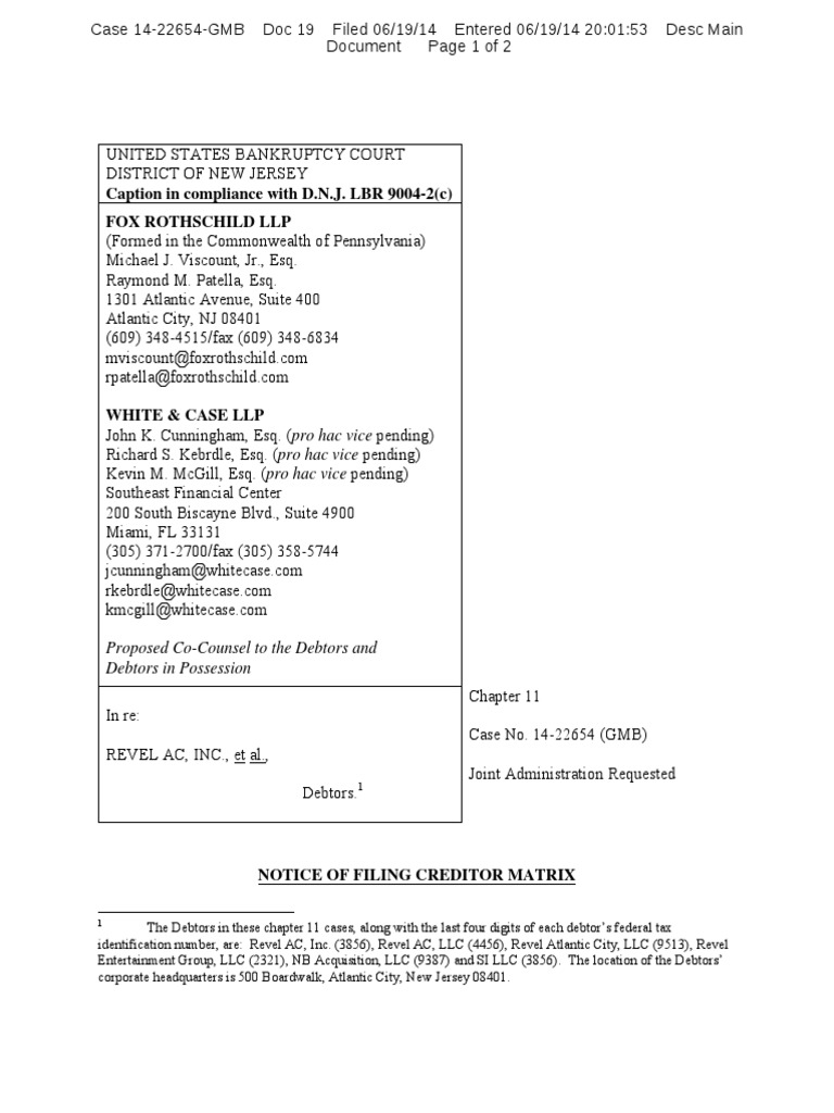 Revel-19 (1) - 1 | PDF | Chapter 11 | Atlantic City