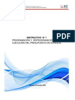 Programación y Reprogramación de La Ejecucion Del Presupuesto de Egresos