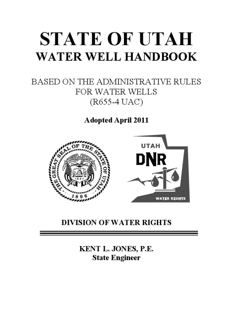 Utah Water Well Handbook 2011 Casing (Borehole) Borehole Free 30