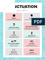 Punctuation Guide English Poster