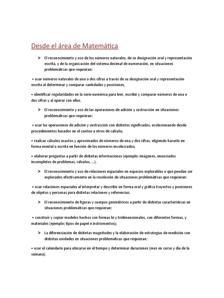 Aportes Pioritarios NAP Primer Grado PDF Sustracción La