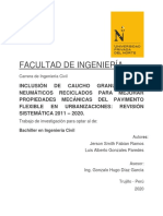 FABIAN - 2020 - Inclusion de Caucho Granulado de Neumaticos Reciclasdos para Mejorar Prop Mecanicas