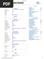 My Computer Details