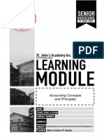 (FABM1) Module 2 Accounting Concepts and Principles