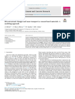 Microstructural Changes and Mass Transport in Cement-Based Materials