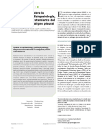 Actualización Sobre La Epidemiología, Fisiopatología, Diagnóstico y Tratamiento Del Mesotelioma Maligno Pleural