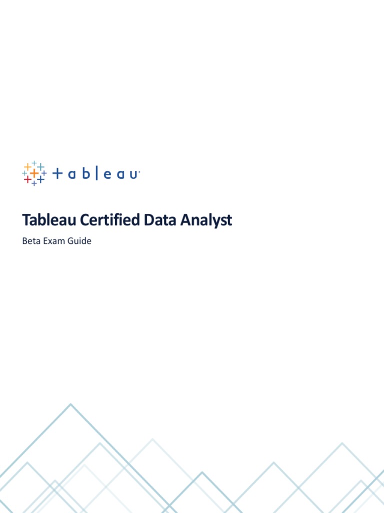Tableau Certified Data Analyst Exam Guide | PDF | Test (Assessment ...