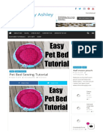 Pet Bed Sewing Tutorial Charmed by Ashley