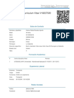 Curriculum Vitae V18237020: Datos de Contacto