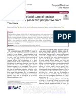 Oral and Maxillofacial Surgical Services Amid COVID-19 Pandemic: Perspective From Tanzania