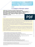 A Neurogenetic Analysis of Female Autism