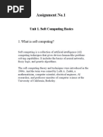 Assignment No.1: Unit 1. Soft Computing Basics