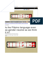 Is The Filipino Language Even As Gender-Neutral As We Think It Is?