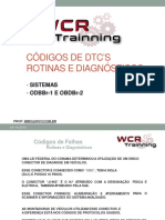 Códigos de DTC'S Rotinas E Diagnósticos: Sistemas Odbbr-1 E Obdbr-2