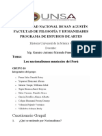 Los Nacionalismos Musicales Del Perú