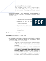 Oposición A La Terminación Anticipada