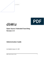 DB Wiz Admin Guide