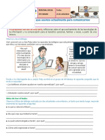 Actividad:" Tecnologías Que Usamos Actualmente para Comunicarnos